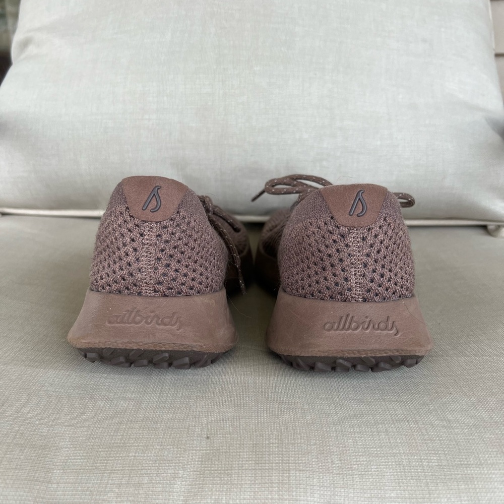 Allbirds Dark Mauve Women’s Knit Lace-Up Sneakers - Picture 3 of 5